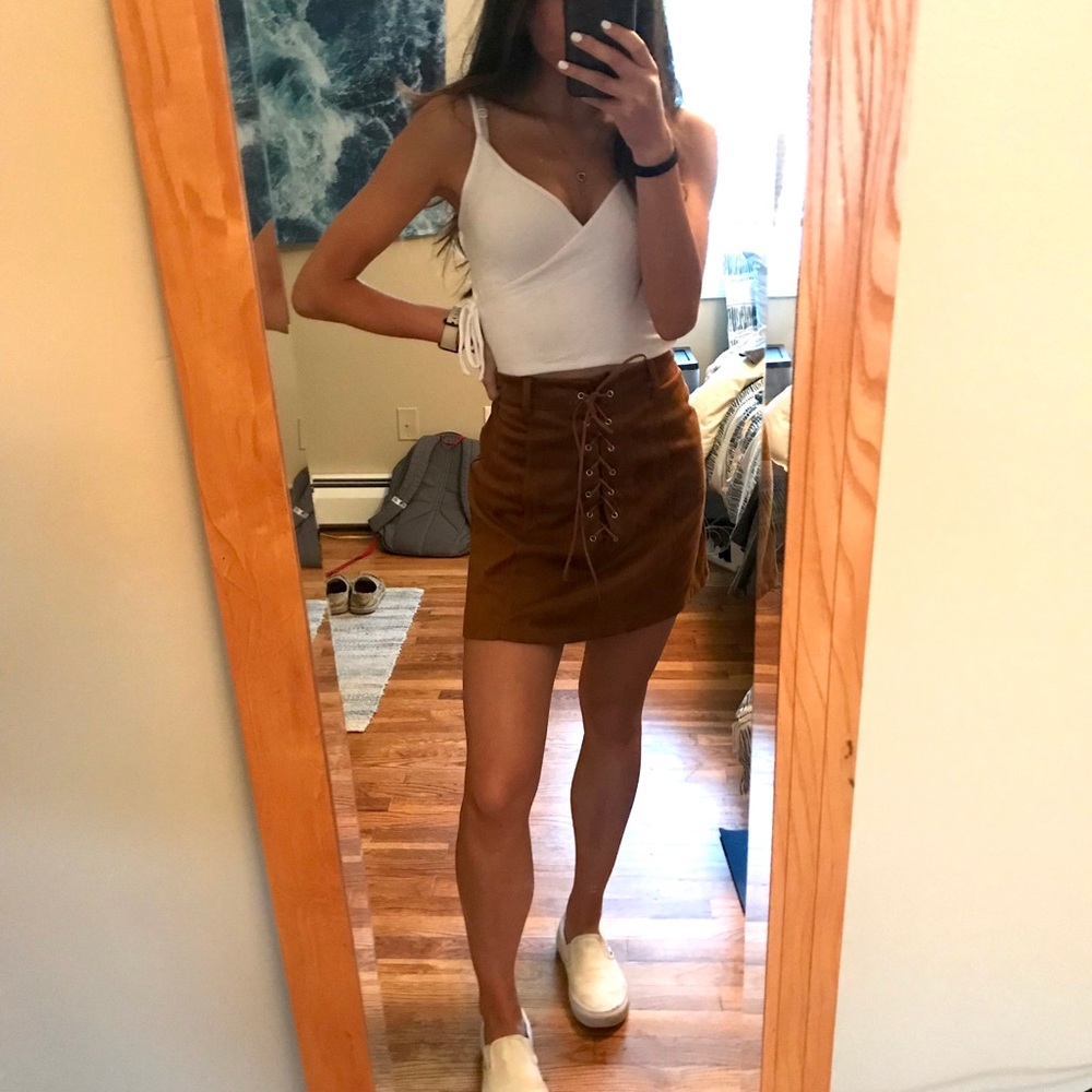 Suede Skirt